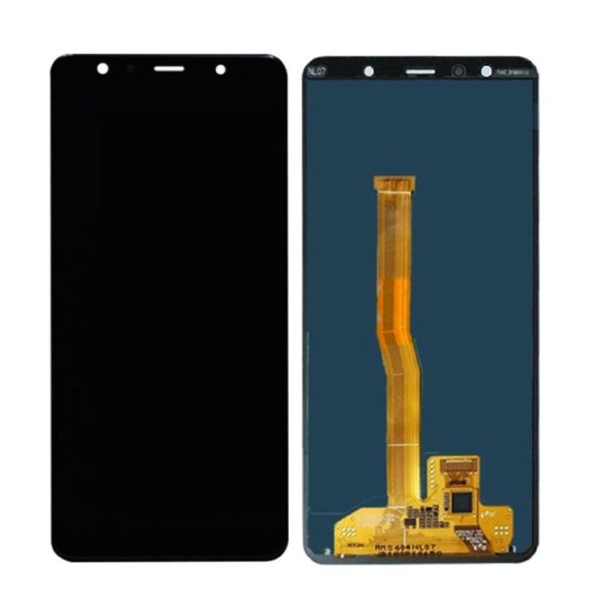 SAMSUNG A7 2018 A750 (GH96-12078A) TOUCH+LCD WITHOUT FRAME BLACK SERVICE PACK ORIGINAL